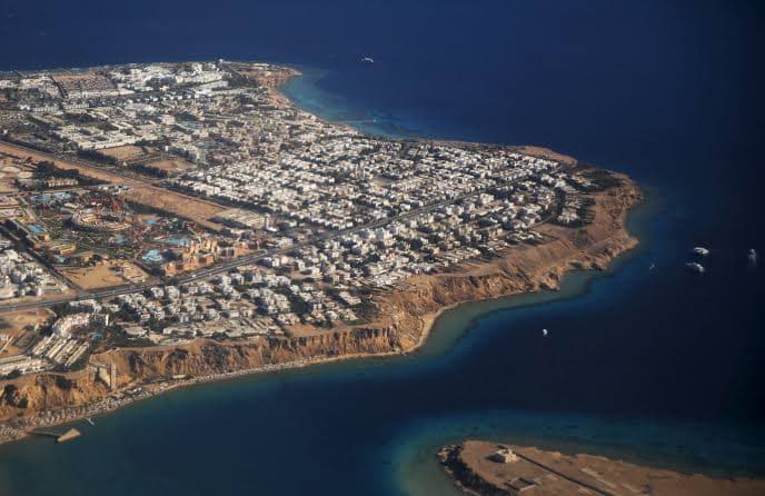 Red Sea aerial view